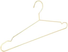 img 2 attached to 🧥 Jetdio 17.7" Durable Metal Wire Hangers - Set of 30 Gold Standard Suit Hangers for Everyday Use: Clothes, Coat Hanger