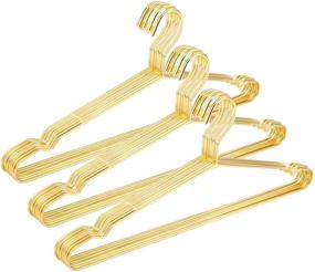 img 4 attached to 🧥 Jetdio 17.7" Durable Metal Wire Hangers - Set of 30 Gold Standard Suit Hangers for Everyday Use: Clothes, Coat Hanger