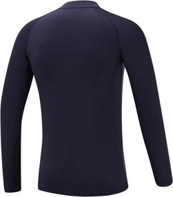 img 2 attached to 👕 LEAO Youth Boys' Compression Thermal Shirt: Long Sleeve Fleece Baselayers for Sport, Undershirts with Mock Top