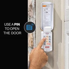 img 1 attached to 🔑 Genie GK-R Wireless Keyless Keypad - Enhanced Security Access - Compatible with All Genie Intellicode Garage Door Openers - Convenient Garage Entry With PIN - Model GK-R, White