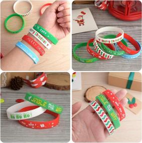 img 1 attached to 🌈 FEPITO Silicone Wristbands Bracelets Decoration: Vibrant Stylish Accessories for Every Occasion