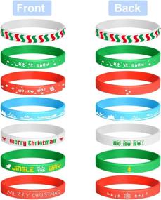 img 3 attached to 🌈 FEPITO Silicone Wristbands Bracelets Decoration: Vibrant Stylish Accessories for Every Occasion
