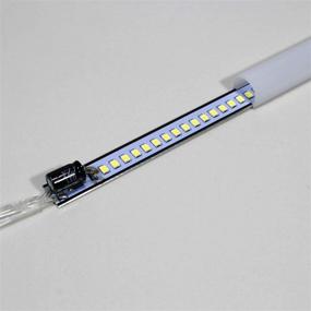 img 2 attached to 🔦 STBTECH 110V Under Cabinet Light,15.7in LED Strip Lighting with 6ft US Plug Cable,Switch in The Middle,Easy Magnetic Installation,Reading Desk Lamp for Kitchen/Work Table - Naturally White 4000K