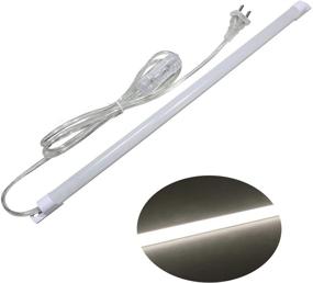 img 4 attached to 🔦 STBTECH 110V Under Cabinet Light,15.7in LED Strip Lighting with 6ft US Plug Cable,Switch in The Middle,Easy Magnetic Installation,Reading Desk Lamp for Kitchen/Work Table - Naturally White 4000K