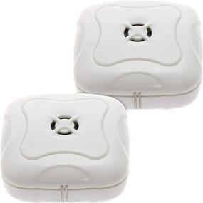 img 4 attached to 💧 Mindful Design 2 Pack Water Leak Detector - 95 dB Flood Detection Alarm Sensor for Bathrooms, Basements, Laundry Rooms, Garages, Attics and Kitchens - Protect Your Home from Costly Damage (White, 2 Pack)