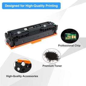 img 1 attached to Premium Quality TRUE IMAGE Compatible Toner Cartridge Set for HP 201A 201X CF400X CF400A Color Pro MFP M277dw M252dw M277c6 CF401X CF402X CF403X M252 M277 Printer - Black, Cyan, Yellow, Magenta - 4 Pack