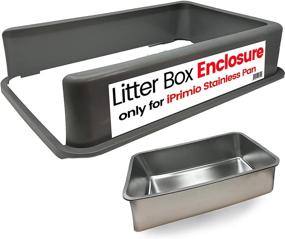 img 4 attached to iPrimio Stainless Steel Litter Box Enclosure 🐈 - Litter Pan not Included - Patent Pending