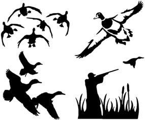 img 4 attached to Duck Hunting Decals Pack Detailed Exterior Accessories in Bumper Stickers, Decals & Magnets