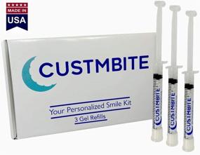 img 1 attached to 🦷 CustMbite Teeth Whitening Gel Applicator, 22% Carbamide Peroxide: Professional-Grade Whitening Solution, (3) 3ml Applicators