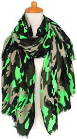 img 3 attached to 🧣 GERINLY Lightweight Camouflage Travel Scarves: Women's Fashion Accessories