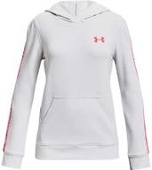 medium girls' under armour hoodie meteor - active clothing for optimized performance logo