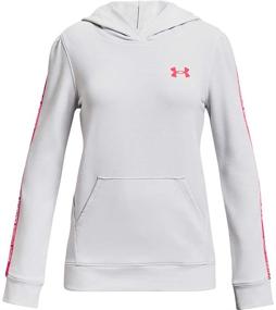 img 2 attached to Medium Girls' Under Armour Hoodie Meteor - Active Clothing for Optimized Performance