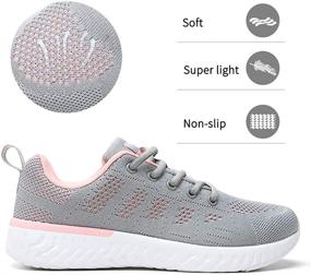 img 3 attached to 👟 Lightweight Breathable Athletic Women's Sneakers Fashioned for Walking