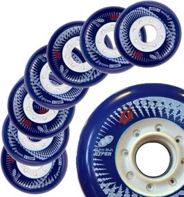 img 1 attached to 🛼 Hyper Wheels Concrete +G - Top Rated 8 Inline Skate Wheels - 84A - N1 Wheels in the World - 80MM, 76MM, 72MM Sizes - Ideal for Fitness, Freeride, Slalom, Urban Skating