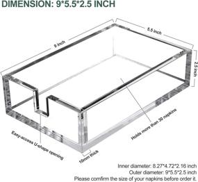 img 2 attached to 🛁 Procity Acrylic Bathroom Holders - 9x5.5x2.5 inches