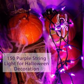 img 3 attached to Pooqla 150 LED Purple Christmas Lights