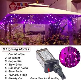 img 2 attached to Pooqla 150 LED Purple Christmas Lights