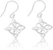sterling silver celtic triquetra earrings logo