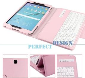 img 3 attached to 📱 Enhance Your Galaxy Tab S2 Experience with REAL-EAGLE Keyboard Case, Screen Protector & Stylus - Pink