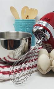 img 2 attached to 🔪 Univen Stainless Steel Pro Whisk Hand Mixer Compatible with KitchenAid KHMPW