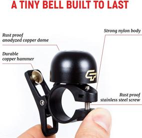 img 3 attached to 🔔 Cycle Torch Loudr Bike Bell for Handlebars - Super Loud up to 103 Decibels, Bike Bells for Adult & Children Bicycles