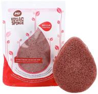 🧽 my konjac sponge - french red clay facial sponge for dry/mature skin, halal & cruelty-free logo