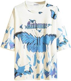 img 4 attached to 🦋 GURUNVANI Men's Full Sleeve Graphic Butterflies T Shirt - Ideal for T-Shirts & Tanks