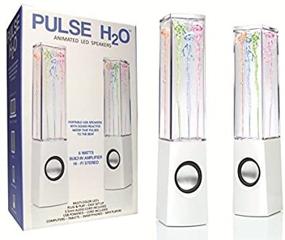 img 2 attached to 🔊 Pulse H2O Animated LED Water Fountain Speakers - Pair of 2