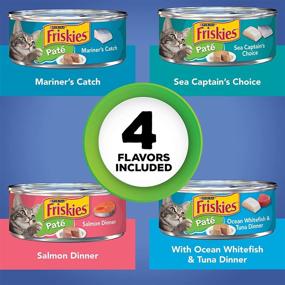 img 2 attached to 🐟 Purina Friskies Variety Pack of Seafood Adult Wet Cat Food - (32) 5.5 oz. Cans