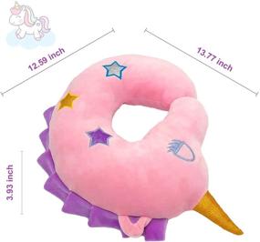 img 1 attached to Kids Travel Pillow - Unicorn Neck Pillow for Kids: Soft 360° Head & Neck Support Cushion for Children, U Shaped Animal Cushion for Car Seat & Airplane Travel Accessories - Perfect Christmas Gift