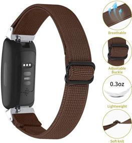 img 2 attached to Фитнес браслеты FitTurn, совместимые с Fitbit Inspire 2/Inspire HR/Inspire/Ace 2, эластичные регулируемые браслеты, мягкими ремешками для запястья, аксессуарами, запасными браслетами для мужчин и женщин, подарок для девочек...