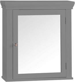 img 4 attached to 🚽 Enhance Your Bathroom with the Teamson Home Stratford Detachable Bathroom Cabinet in Grey