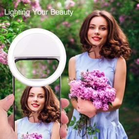 img 3 attached to 📸 Whellen Selfie Ring Light - 36 LED for Phone/Tablet/iPad Camera [UL Certified] - Portable Clip-on Fill Round Shape Light (White)