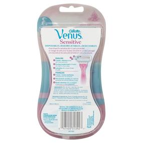 img 3 attached to Discover Gillette Venus Sensitive Disposable Razors: 6 🪒 Count for Smooth and Comfortable Shaves on Sensitive Skin