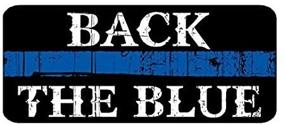 img 2 attached to 👮 Покажи свою поддержку: настраиваемый наклейка CustomDecal US Back The Blue (D5) Тонкая синяя линия Cop Police Sheriff Trooper Виниловая наклейка для окон автомобиля