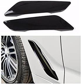 img 3 attached to 🚗 Eiseng Side Wing Air Vent Hood Intake Fender Cover Trim for BMW 5 Series G30 2017-2021 | Enhanced Exterior Accessories