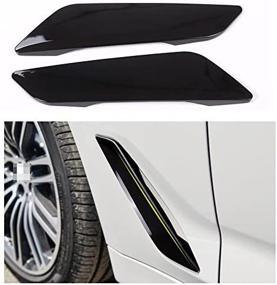 img 4 attached to 🚗 Eiseng Side Wing Air Vent Hood Intake Fender Cover Trim for BMW 5 Series G30 2017-2021 | Enhanced Exterior Accessories