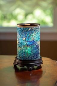 img 1 attached to 🍃 VP Home Mediterranean Blue Mosaic Glass Fragrance Warmer