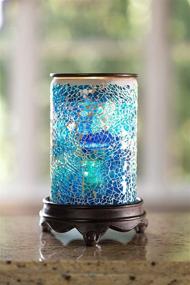 img 3 attached to 🍃 VP Home Mediterranean Blue Mosaic Glass Fragrance Warmer