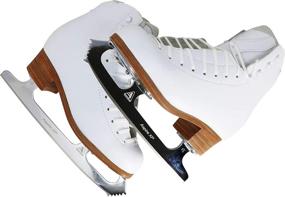 img 2 attached to Enhanced SEO-Optimized Women's and Girls' White Figure Ice Skates by Jackson Ultima GAM Concept & Select