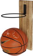 🏀 wallniture punto sports memorabilia wall mount display rack - football & basketball holder for man cave, 2 sectional wall shelf logo