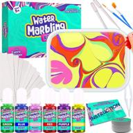 dive into a world of colorful creativity with peertoys marbling arts crafts supplies logo