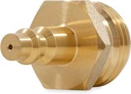 camco blow out plug with quick connect 💨 brass fitting - facilitates efficient water line drainage (36143) logo