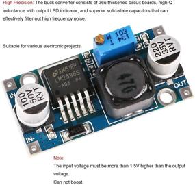 img 2 attached to 🔌 10pcs MakerHawk LM2596 DC-DC Buck Converter: High Efficiency Step Down Voltage Regulator, 3.2-46V to 1.25-35V, 3A Adjustable Power Supply Module