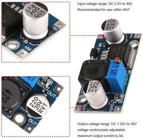 img 3 attached to 🔌 10pcs MakerHawk LM2596 DC-DC Buck Converter: High Efficiency Step Down Voltage Regulator, 3.2-46V to 1.25-35V, 3A Adjustable Power Supply Module