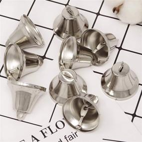 img 1 attached to 🔔 Honbay 20PCS 36mm/1.42inch Silver Jingle Bells for Bridal Decorations