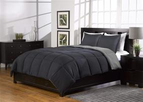 img 4 attached to 💤 Premium 3 Pc Super Soft Reversible Comforter Queen Bed Set for Maximum Comfort and Style