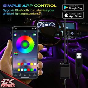 img 1 attached to CK Interior Bluetooth Dashboard Waterproof Lights & Lighting Accessories
