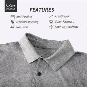 img 3 attached to 👔 EAGEGOF Stretch Sleeve Performance Shirt for Men's Clothing and Shirts