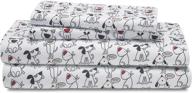 🐶 premium dog bone printed microfiber sheet set for kids by elite home products - twin size, 90 gsm - durable & cozy bedding logo